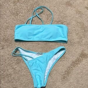 Aerie Light Blue Bikini Set nwot